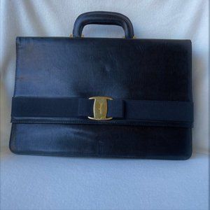 Salvatore Ferragamo Leather Briefcase Vintage
